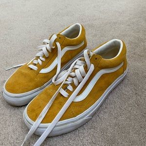 vans Yellow old skool skate shoe